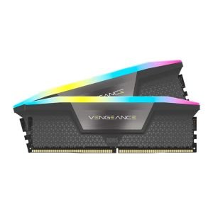 CORSAIR VENGEANCE® RGB 64GB (2x32GB) DDR5 DRAM Up To 5600MT/s CL40 Memory Kit — GREY
