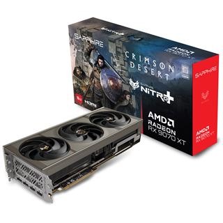SAPPHIRE NITRO+ AMD Radeon RX 9070 XT OC Crimson Desert Edition GPU with 16GB memory, AMD RDNA 4 architecture, DisplayPort 2.1a