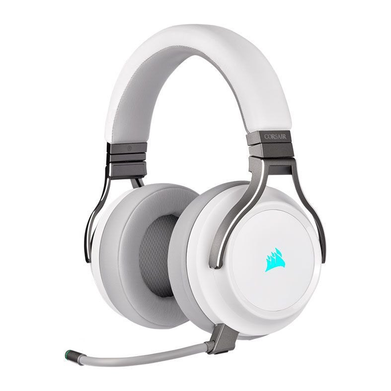 CORSAIR VIRTUOSO RGB WIRELESS High-Fidelity Gaming Headset — White