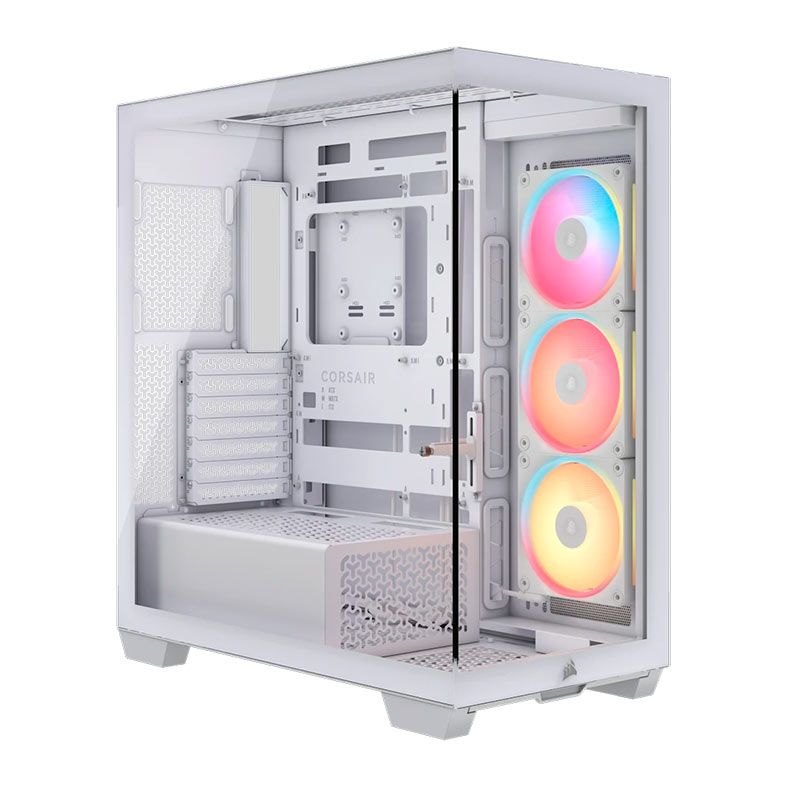 CORSAIR 3500X LX-R RGB iCUE LINK Mid-Tower PC Case - White